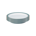 Azure Rimmed Medium Plates - Set Of 4