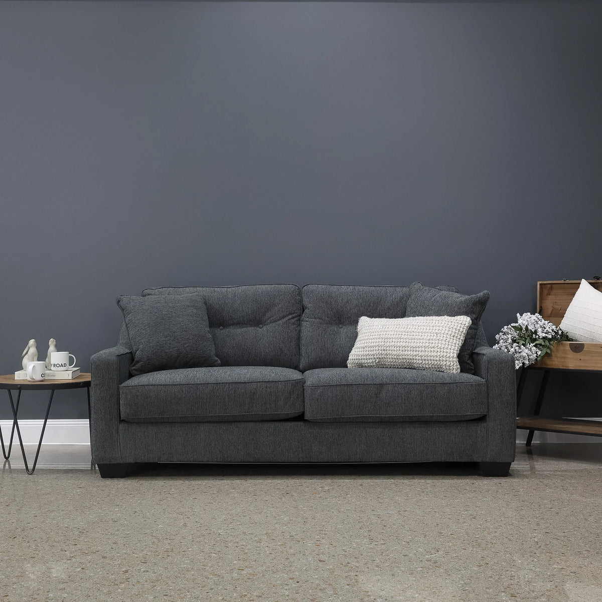 Victoria Sofa Dark Grey