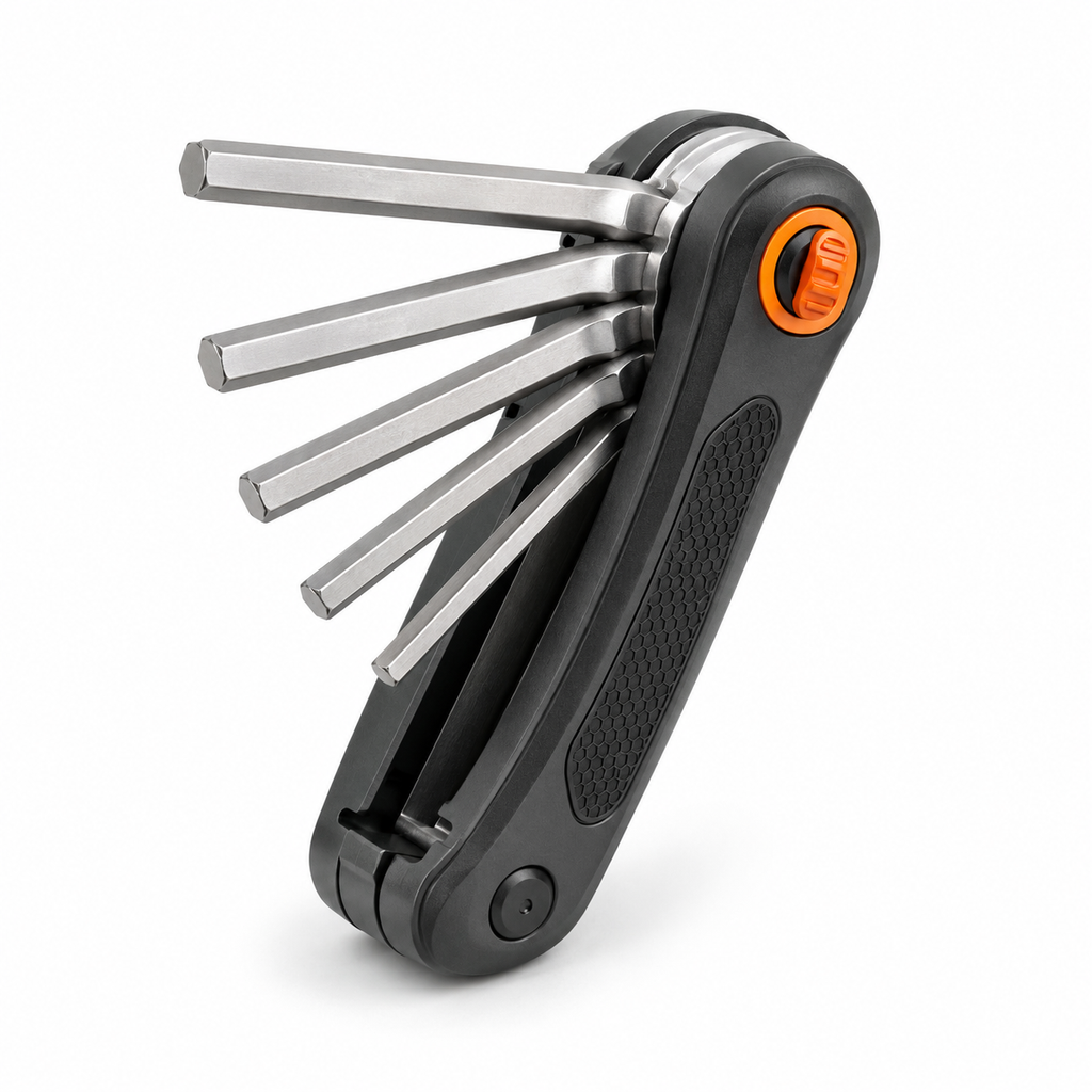 Folding Hex Key Set with Locking Pivot