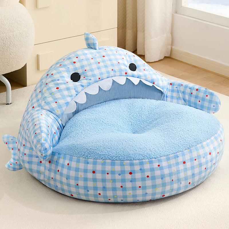 Cute Shark-shaped Pet Sofa Bed Design