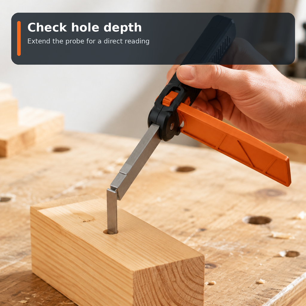 Folding Depth and Step Gauge