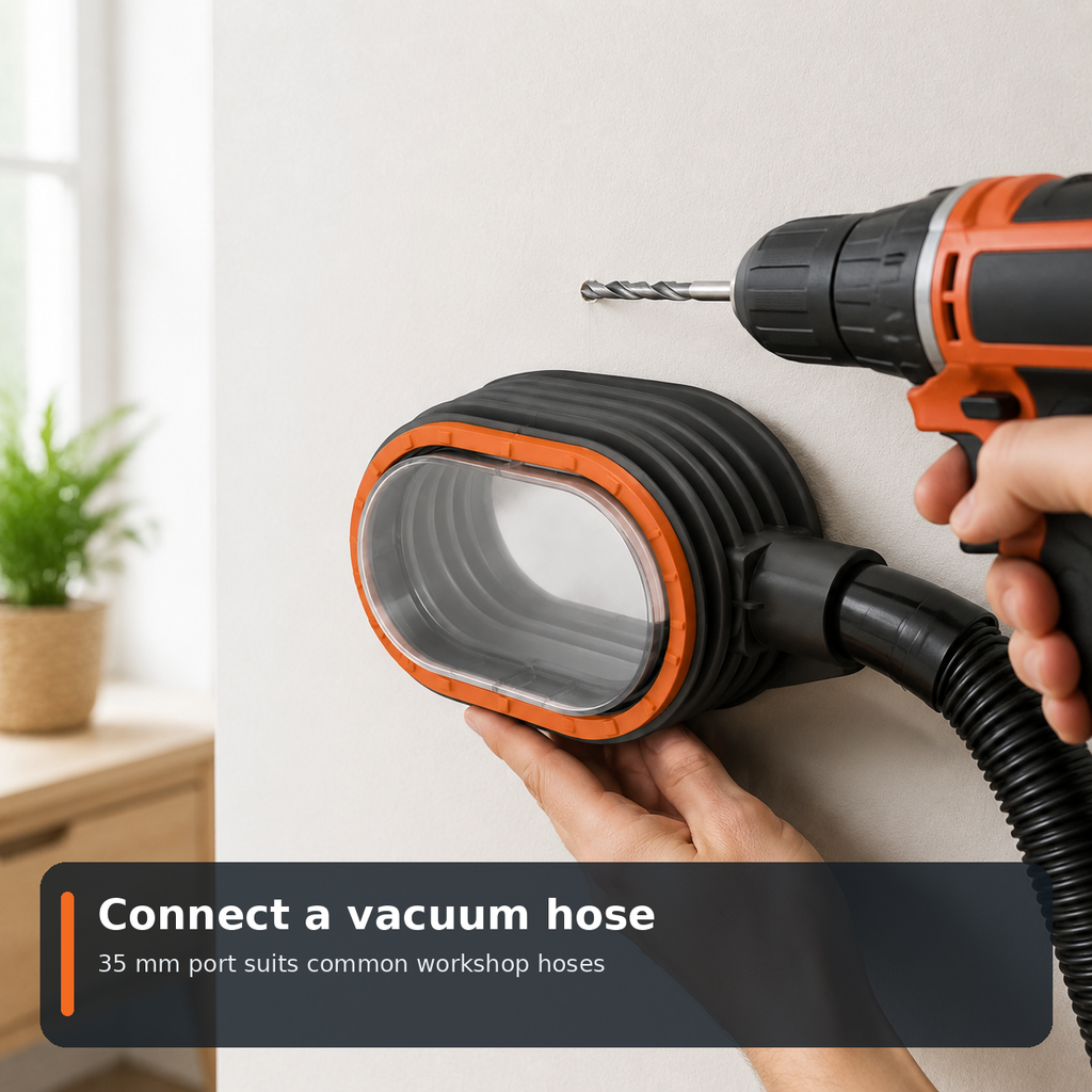 Collapsible Drill Dust Catcher