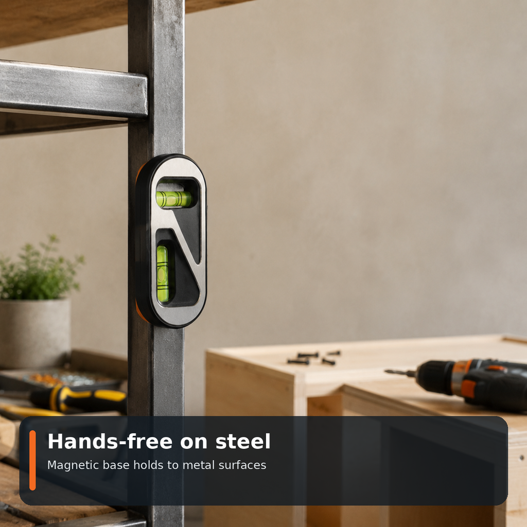 Dual-Axis Magnetic Pocket Level