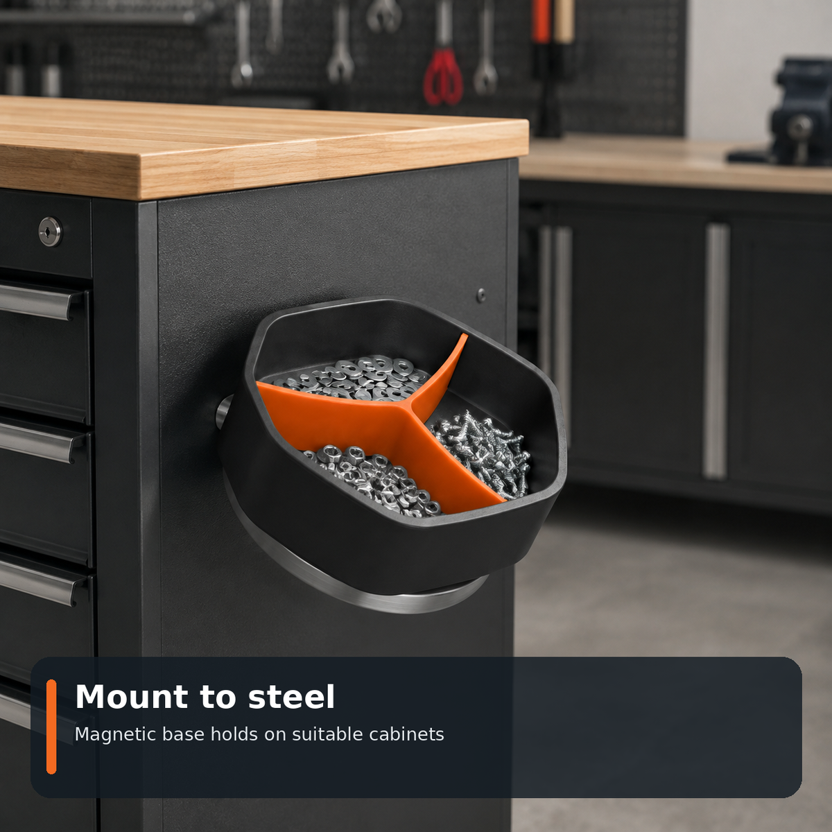 Magnetic Divided Parts Tray