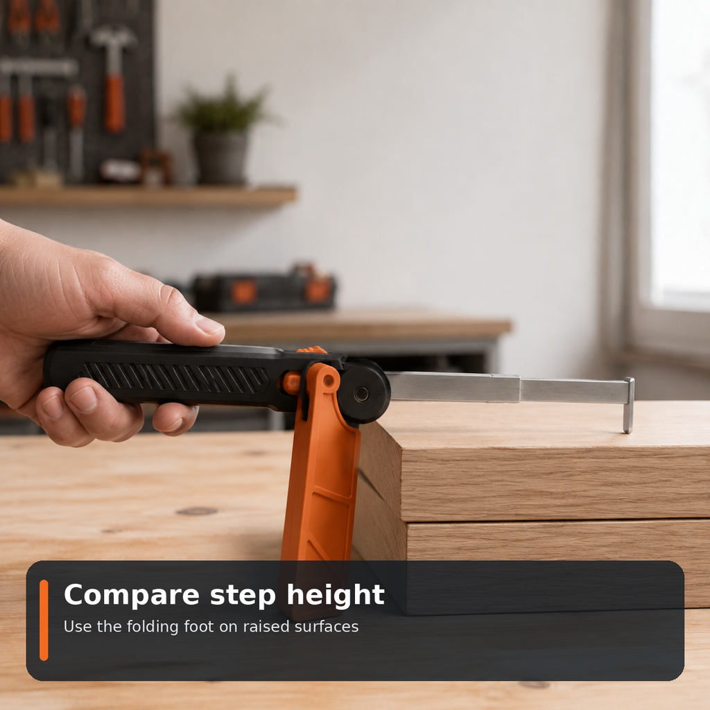 Folding Depth and Step Gauge