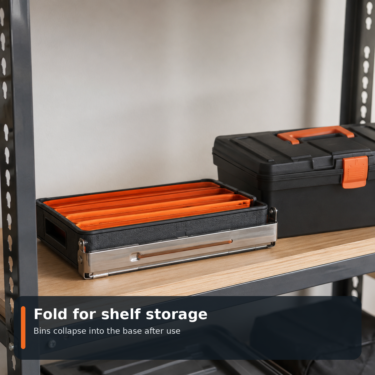 Foldable Five-Bin Parts Organiser