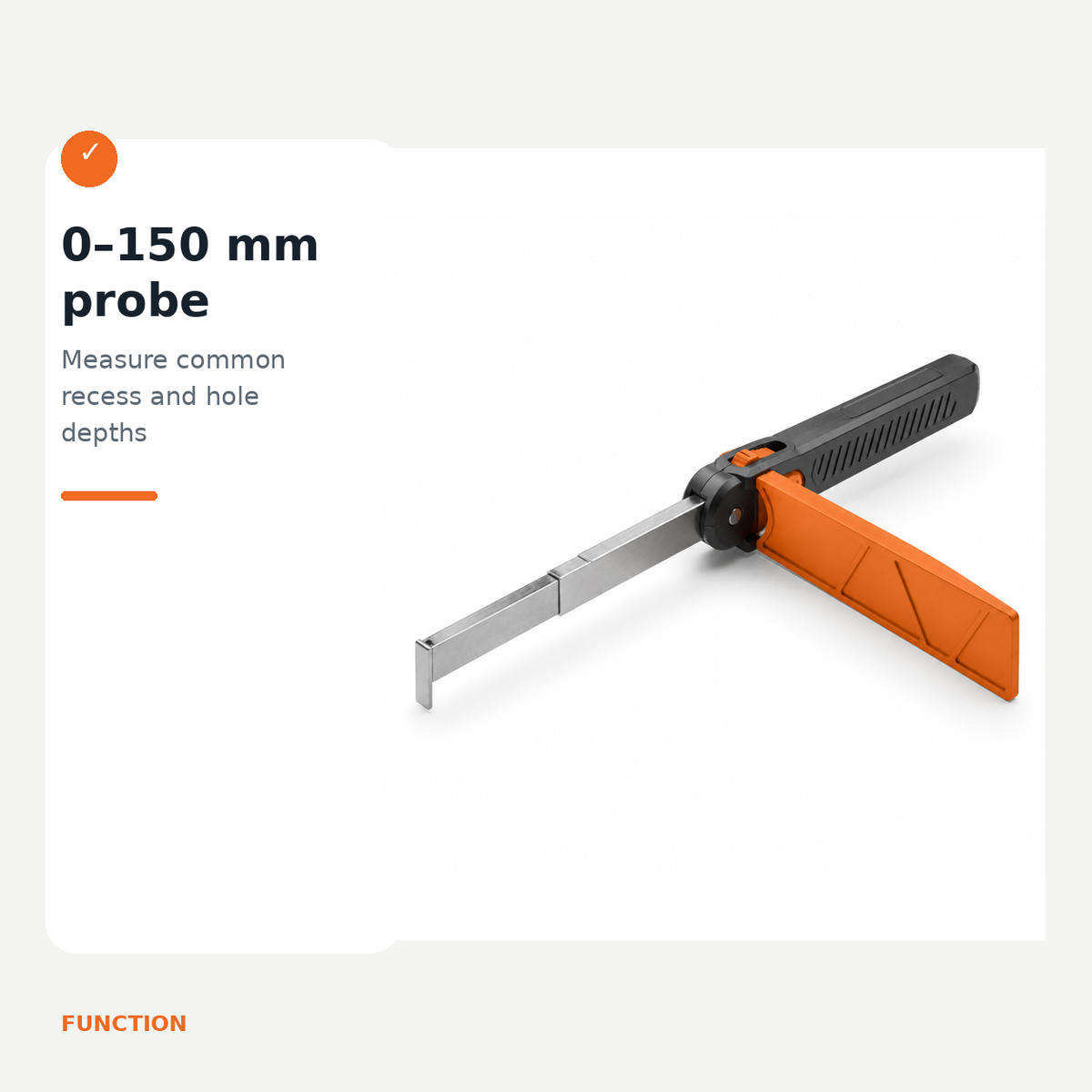 Folding Depth and Step Gauge