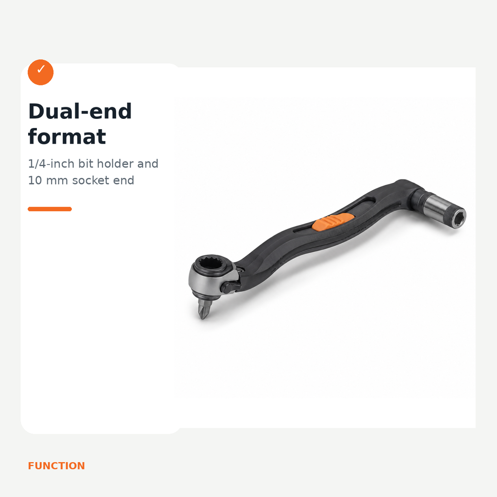 Low-Profile Dual-End Ratchet Driver
