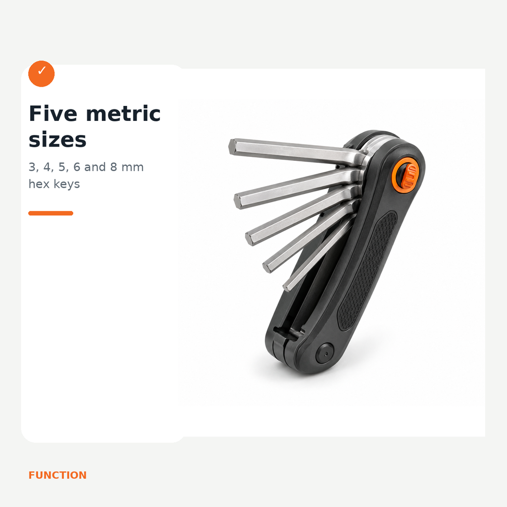 Folding Hex Key Set with Locking Pivot