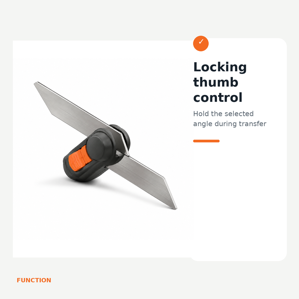 Adjustable Angle Transfer Bevel