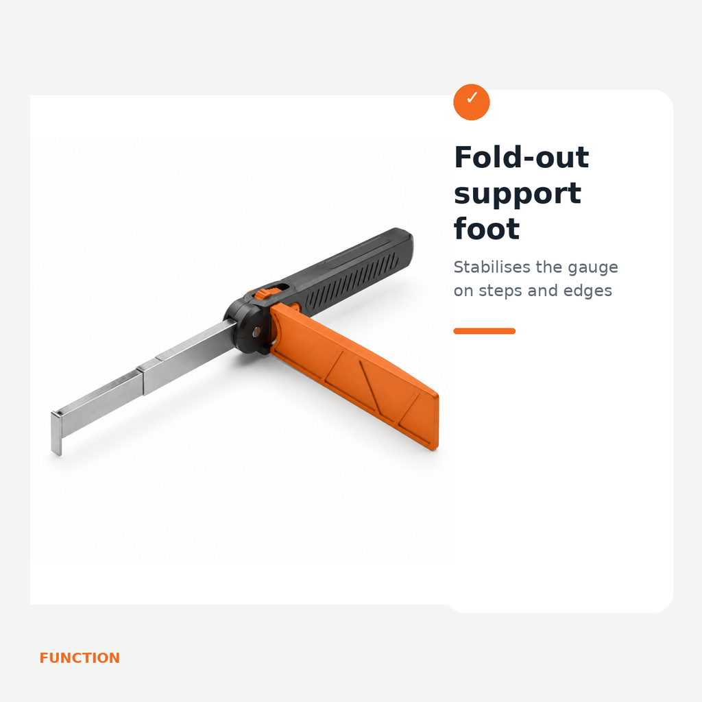 Folding Depth and Step Gauge