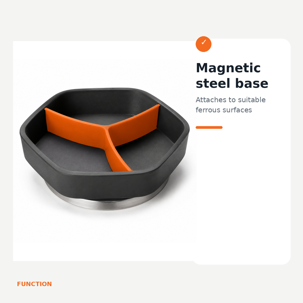 Magnetic Divided Parts Tray