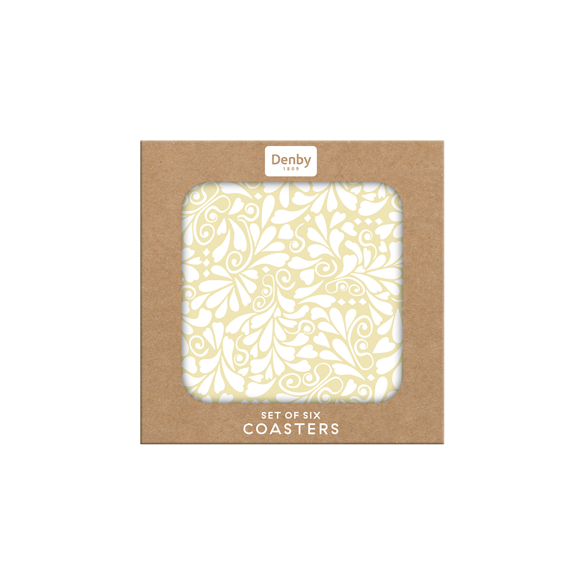Jasmine Gold Coasters - Set Of 6
