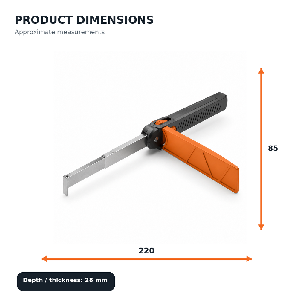 Folding Depth and Step Gauge