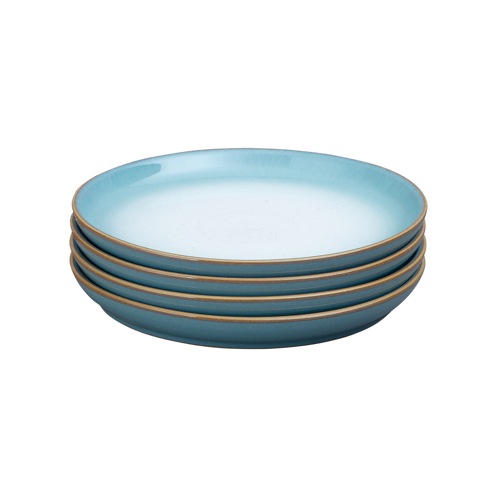 Azure Haze Coupe Dinner Plates - Set Of 4