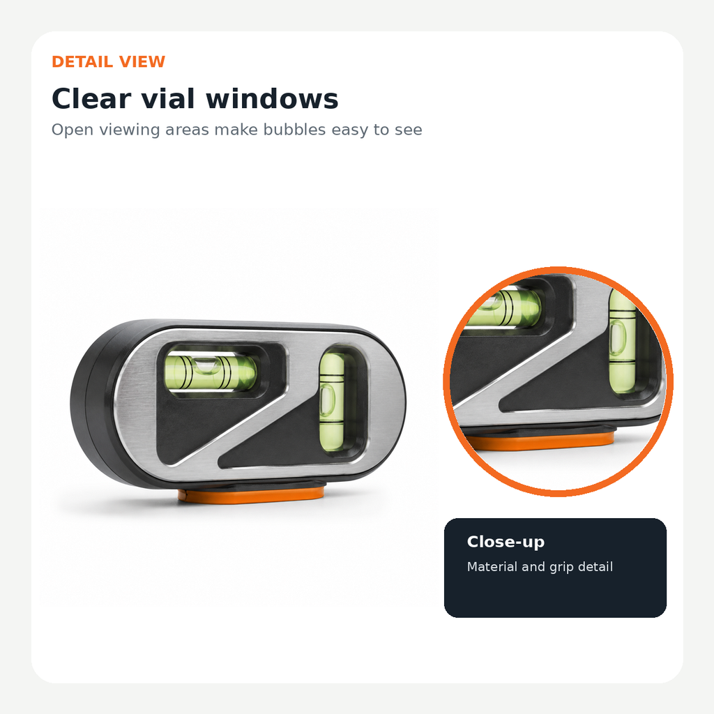 Dual-Axis Magnetic Pocket Level