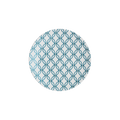 Modern Deco Small Plate Blue Accent
