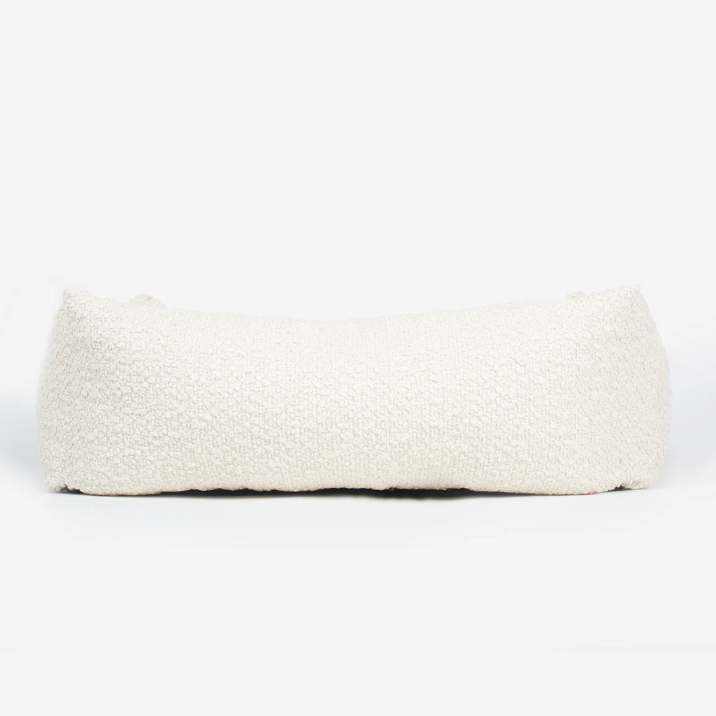 Cozy & Calming Puppy Cage Bed In Ivory Boucl