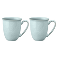 Elements Jade Light Green Set Of 2 Coffee Beaker/Mugs