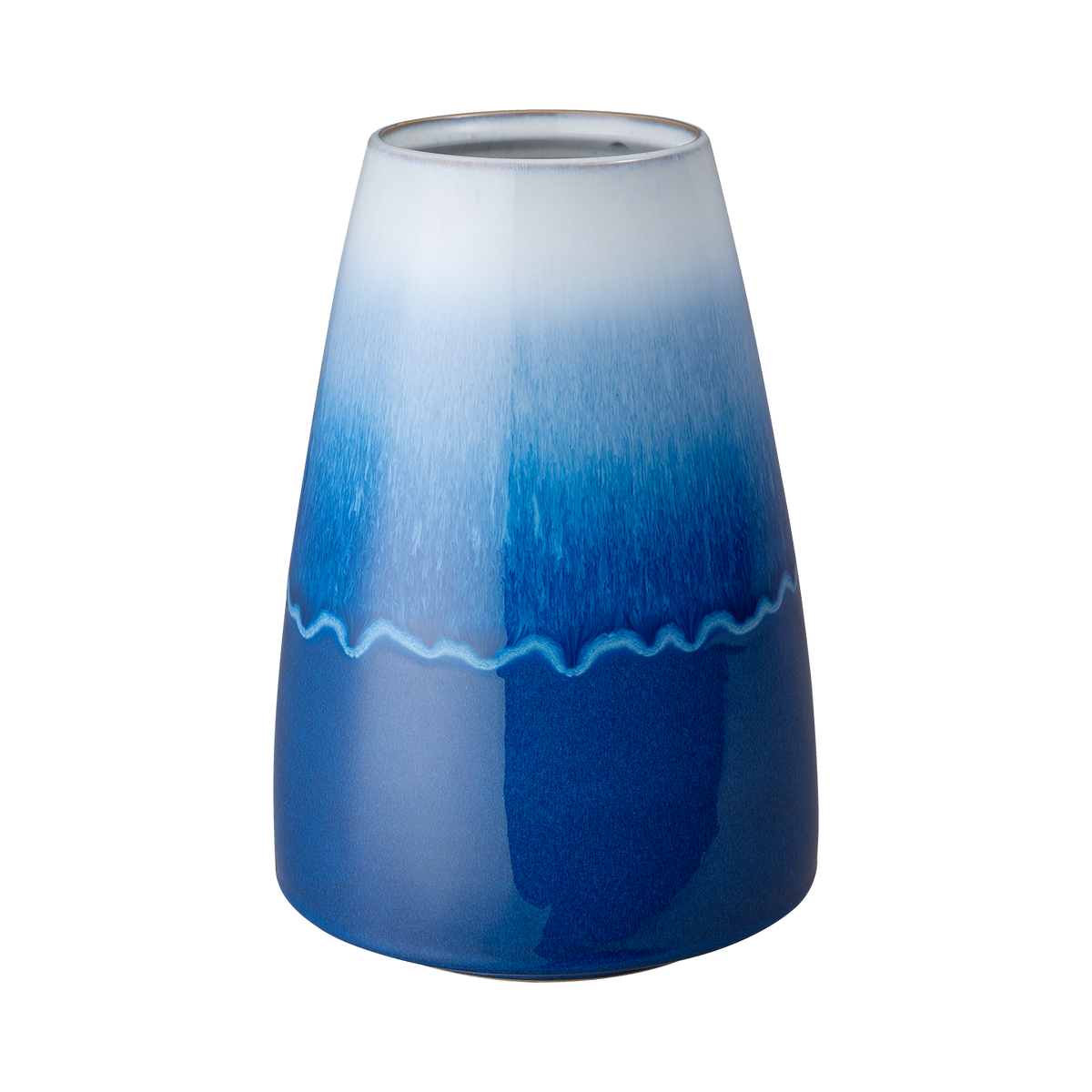 Blue Haze Large Conical Vase
