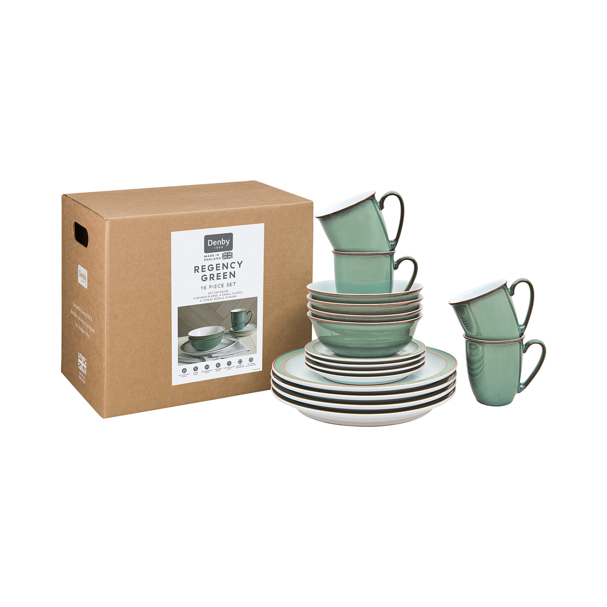 Regency Green 16 Tableware Set