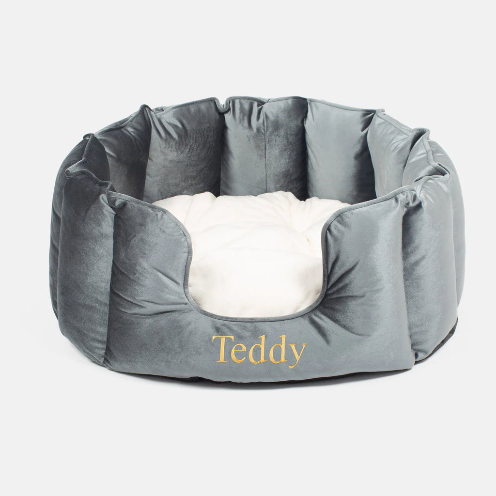 High Wall Bed For Dogs in Velvet