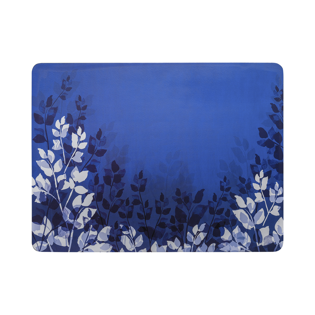 Colours Blue Foliage Placemats - Set Of 6
