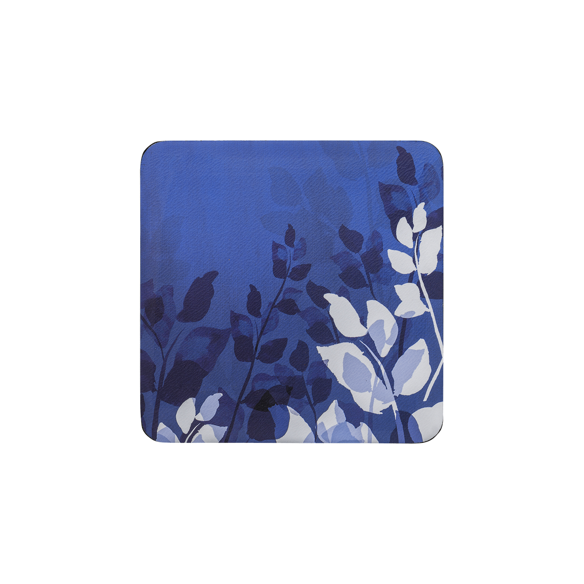 Colours Blue Foliage Coasters - Set Of 6