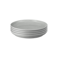 Elements Light Grey Coupe Medium Plates - Set Of 4