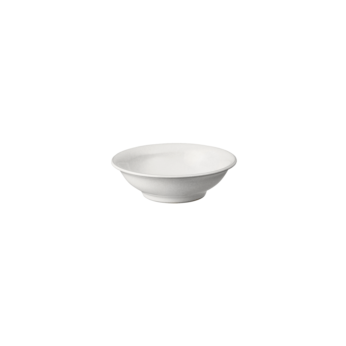 Cotton White Small Shallow Bowl