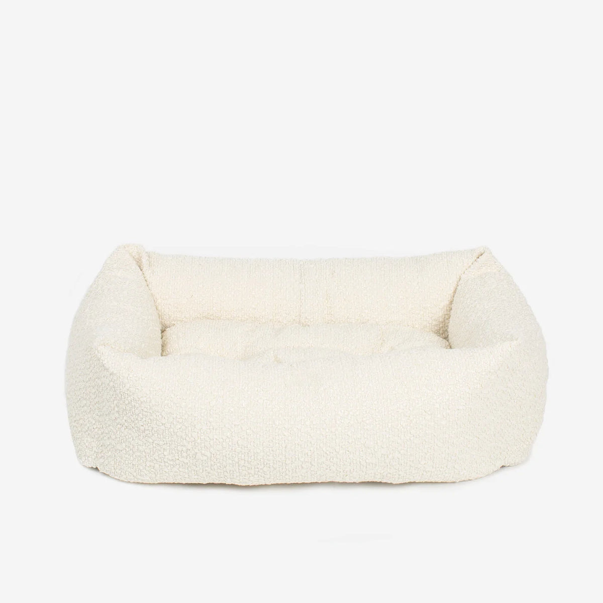 Cozy & Calming Puppy Cage Bed In Ivory Boucl