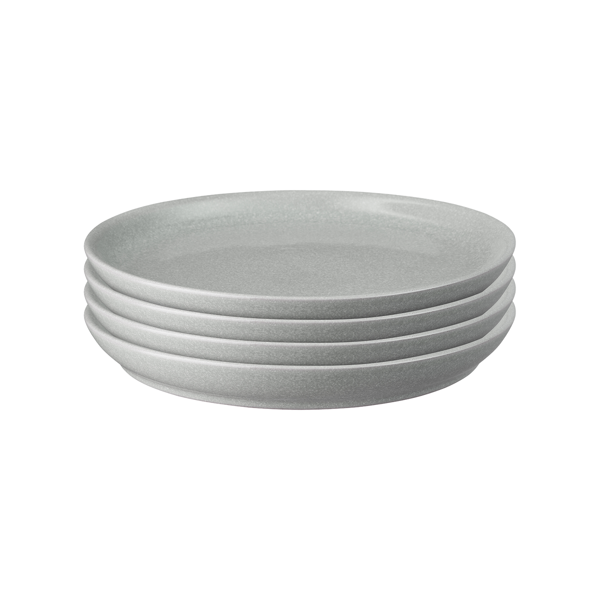 Elements Light Grey Coupe Dinner Plates - Set Of 4