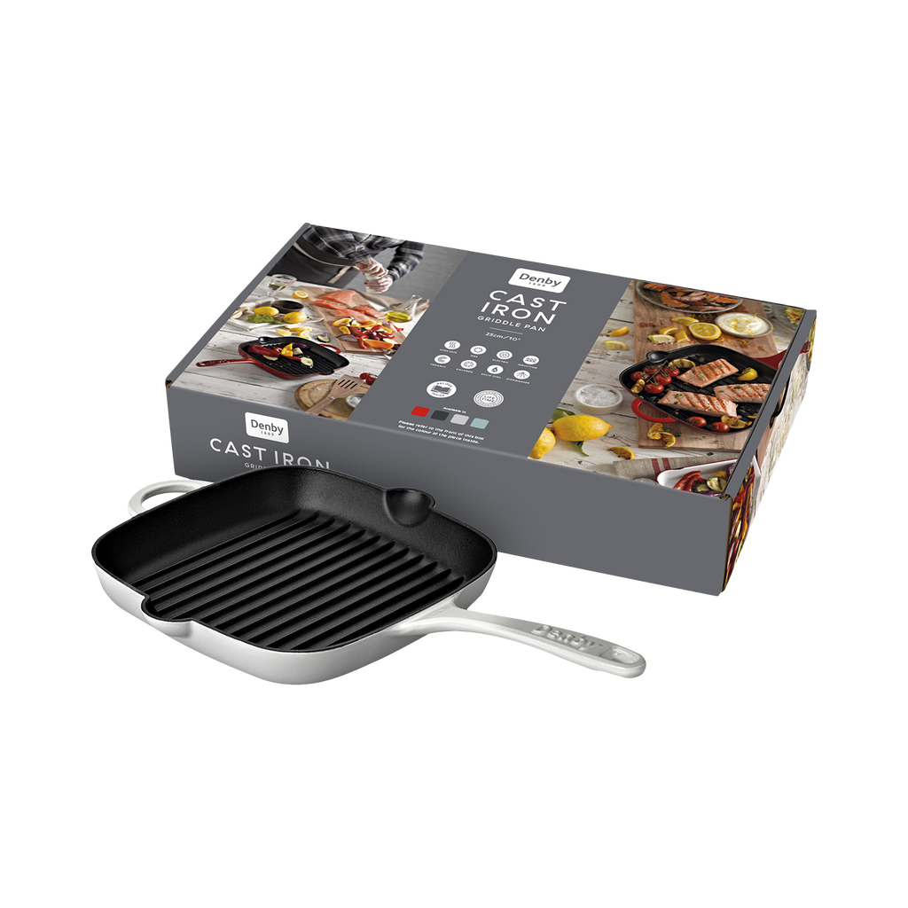 Denby Natural Canvas Cast Iron 25Cm Griddle Pan