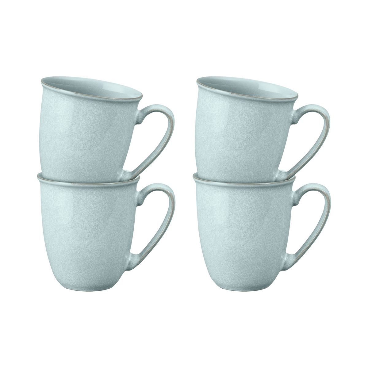 Elements Jade Light Green Coffee Beaker/Mugs - Set Of 4