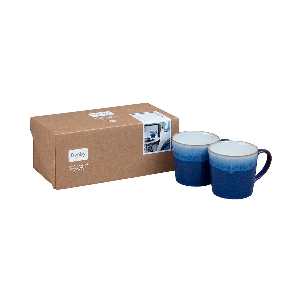 Blue Haze Large Mug - Set of 2