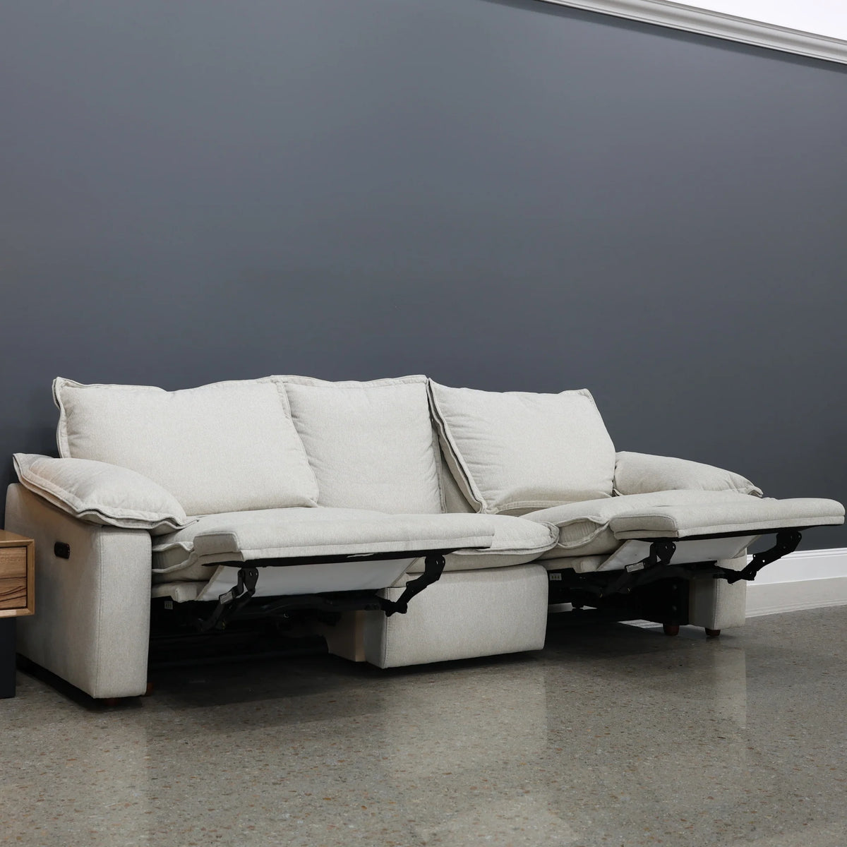 Portland Electric Reclining 3 Seater Shell (Water Repellent Fabric)