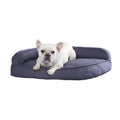 Dog Couch Bed Imitation Linen Fabric Large Comfy Pet Bed