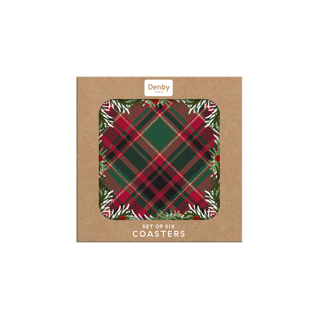 Noel Tartan Coasters - Set Of 6