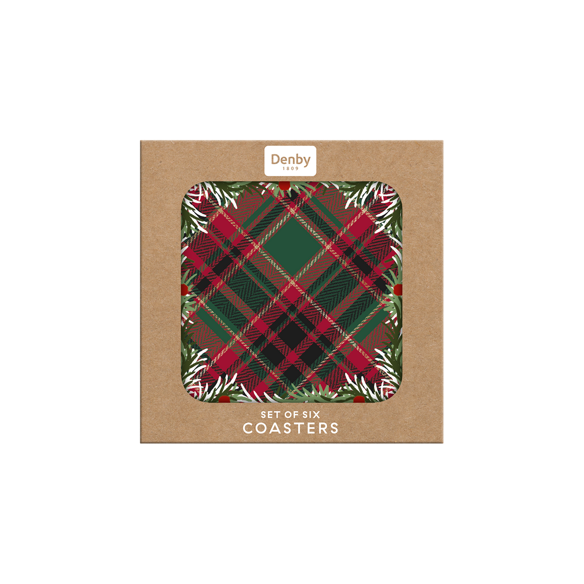 Noel Tartan Coasters - Set Of 6