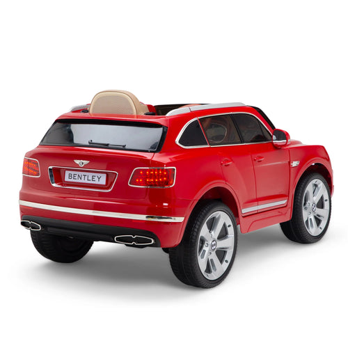 12V Licensed Bentley Bentayga Kids Ride On 1 Seater Car Rubber Tires Leather Seat With RC