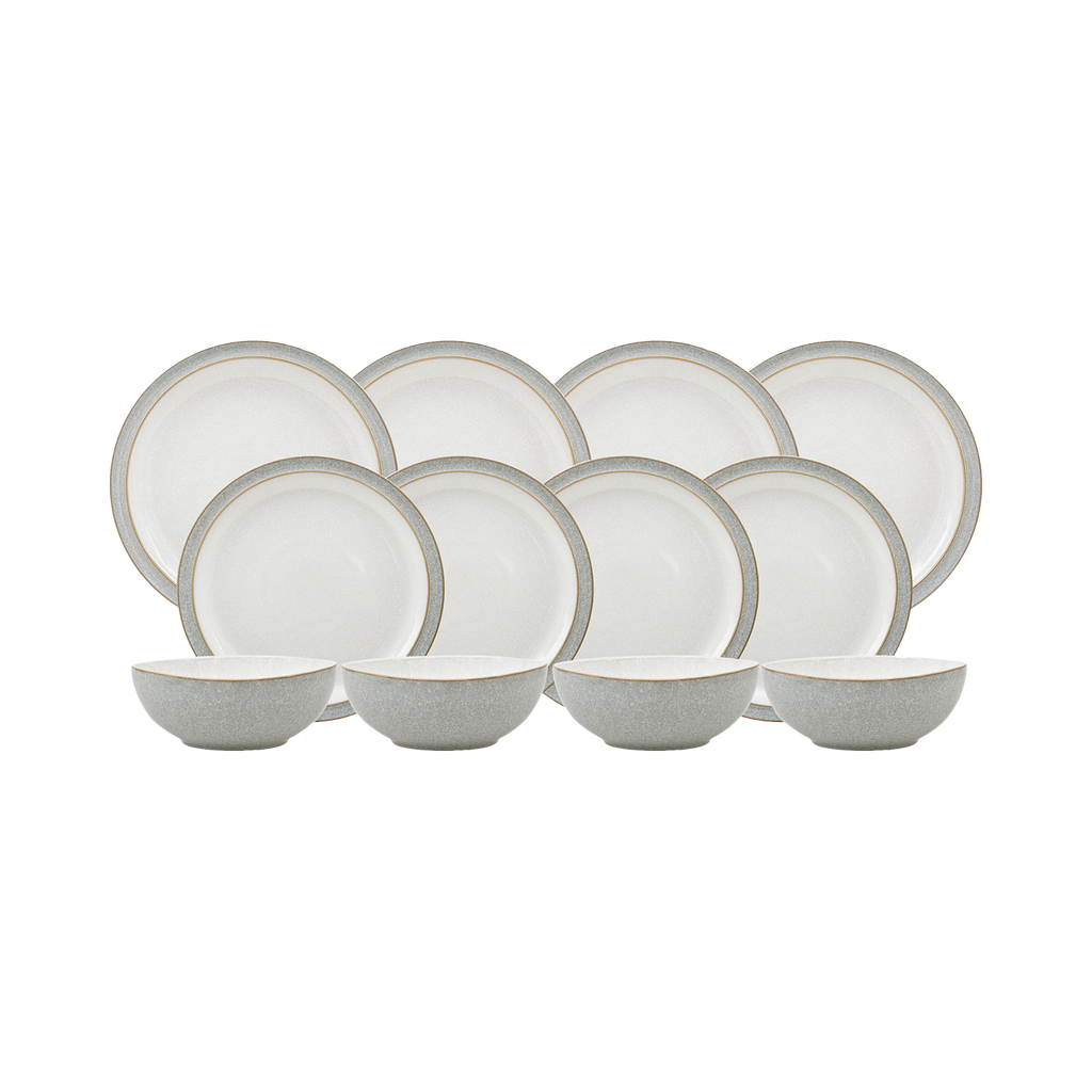 Elements Light Grey 12 Piece Dinner Set