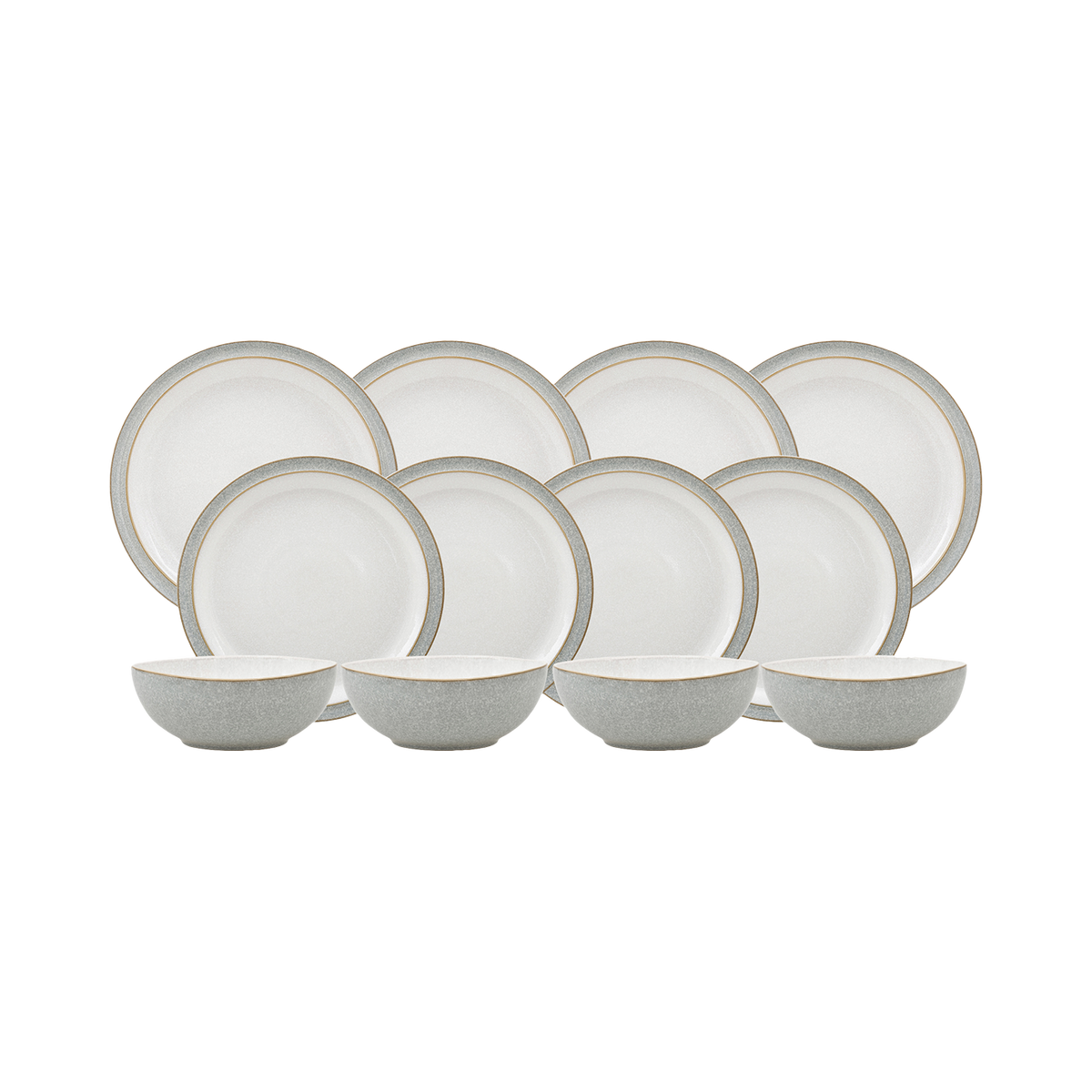Elements Light Grey 12 Piece Dinner Set