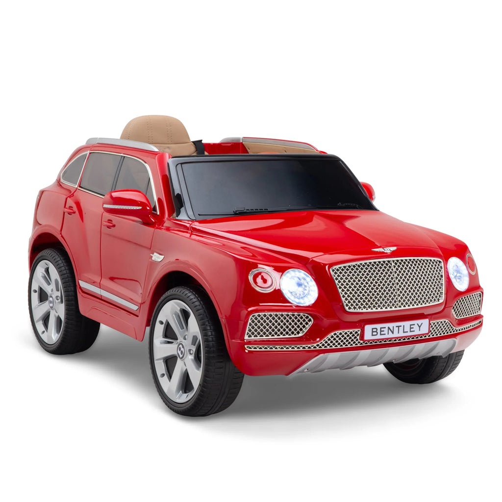 12V Licensed Bentley Bentayga Kids Ride On 1 Seater Car Rubber Tires Leather Seat With RC