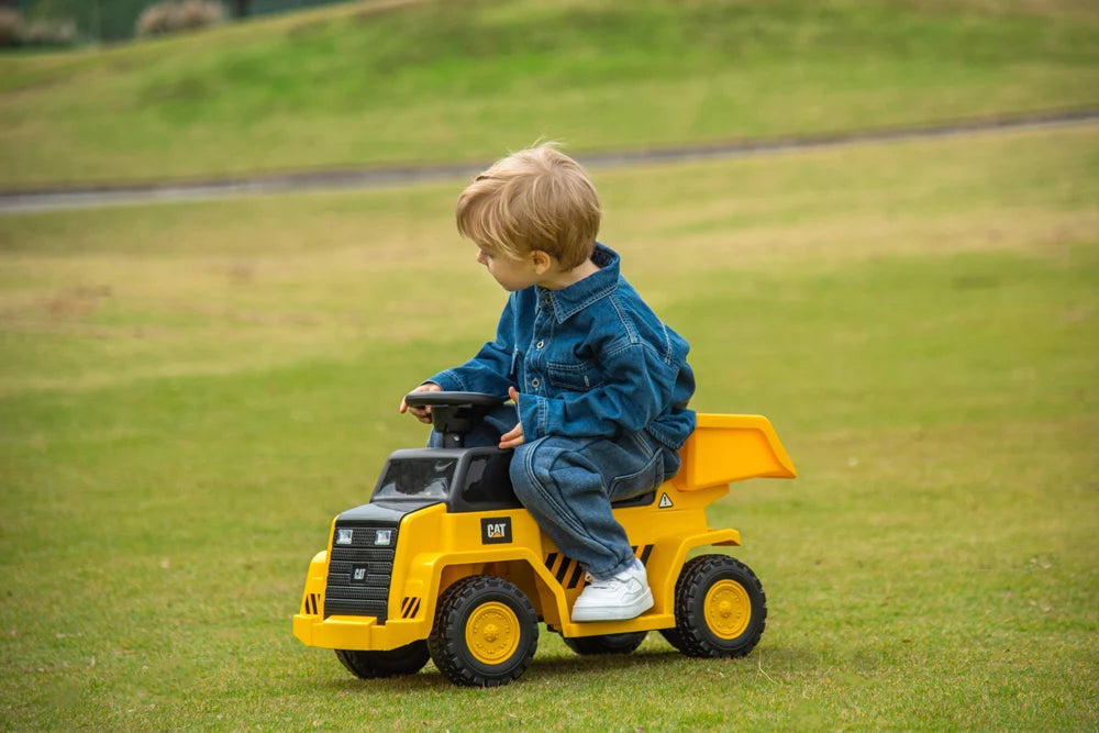 2026 6V Licensed CAT Dump Truck Kids Ride On Electric Truck
