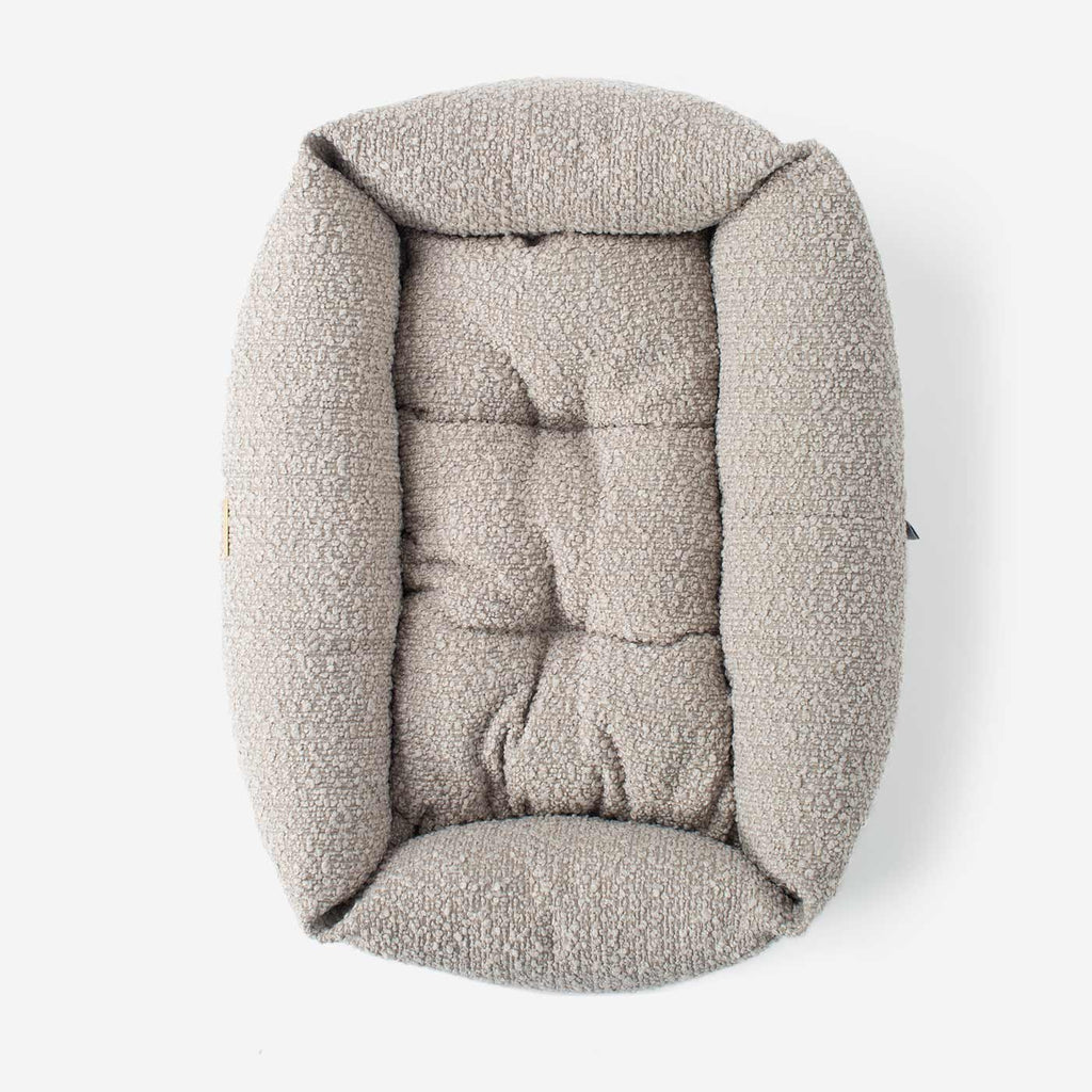 Cozy & Calming Puppy Cage Bed In Mink Boucl