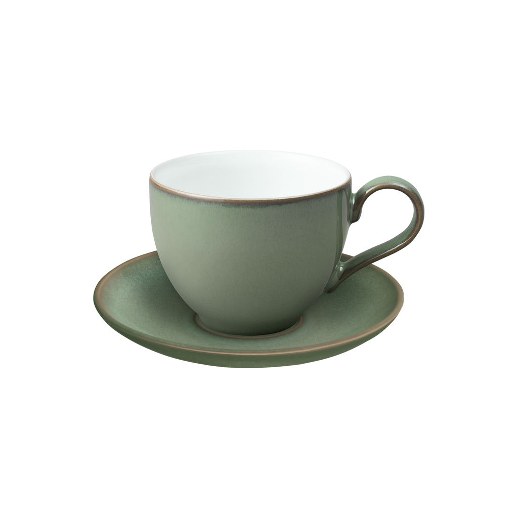 Regency GreenÂ Teacup andÂ SaucerÂ Set