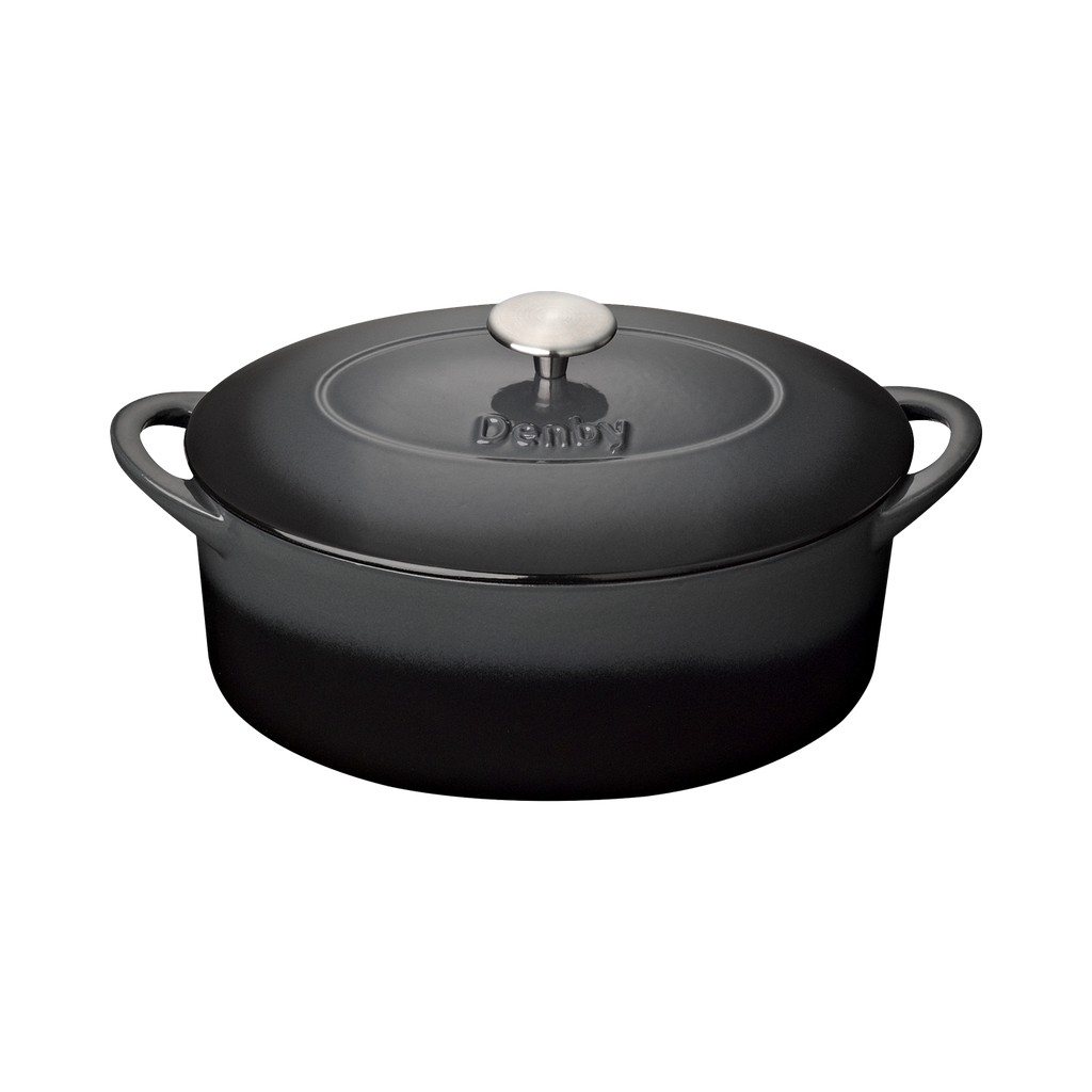 Denby Halo Cast Iron 28Cm Oval Casserole