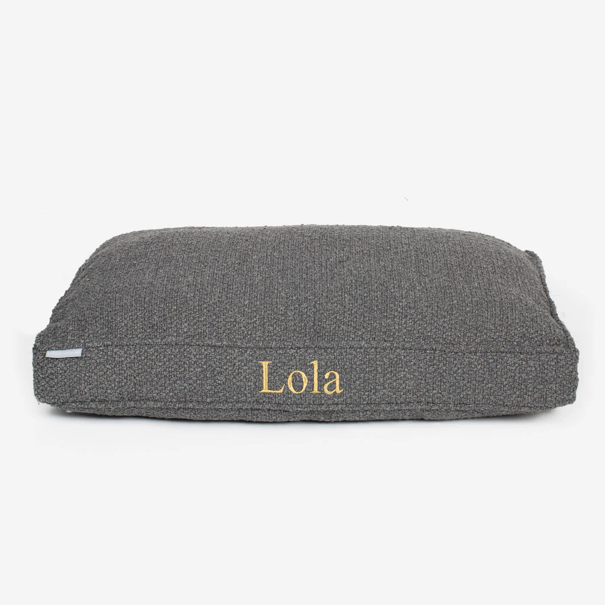 Dog Cushion in Granite Boucl