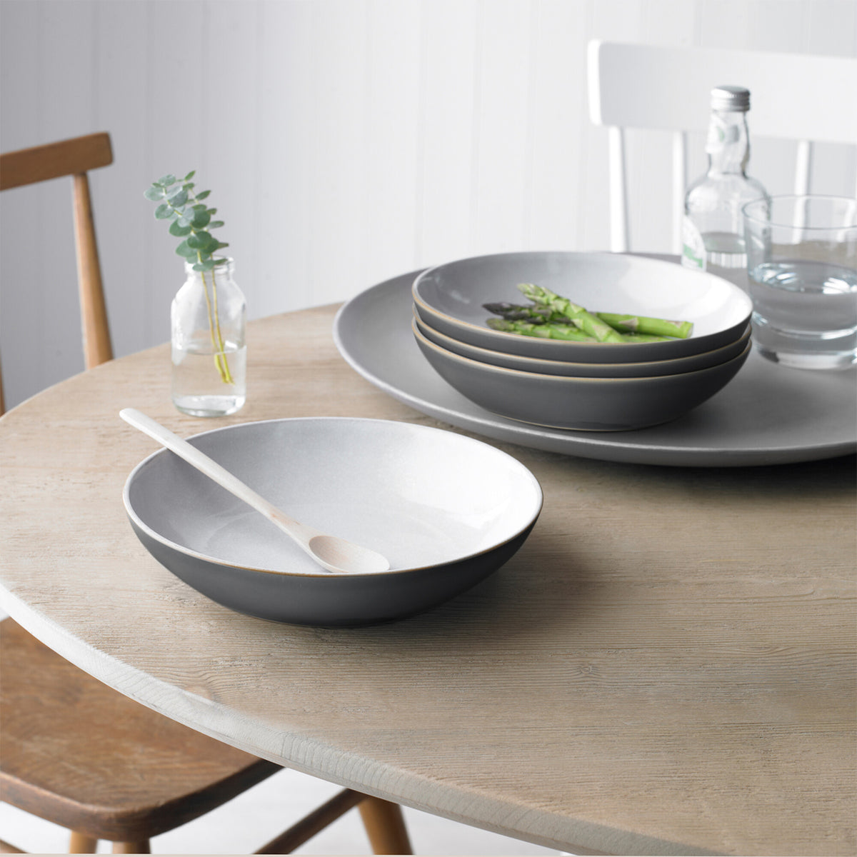 Elements Fossil Grey Pasta Bowl