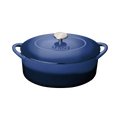 Cobalt 28cm Oval Cast Iron Casserole